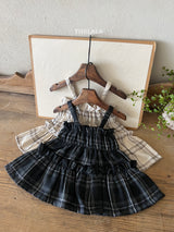 ［thelala］Check frill bustier