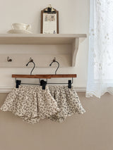 Leaf frill cancan skirt