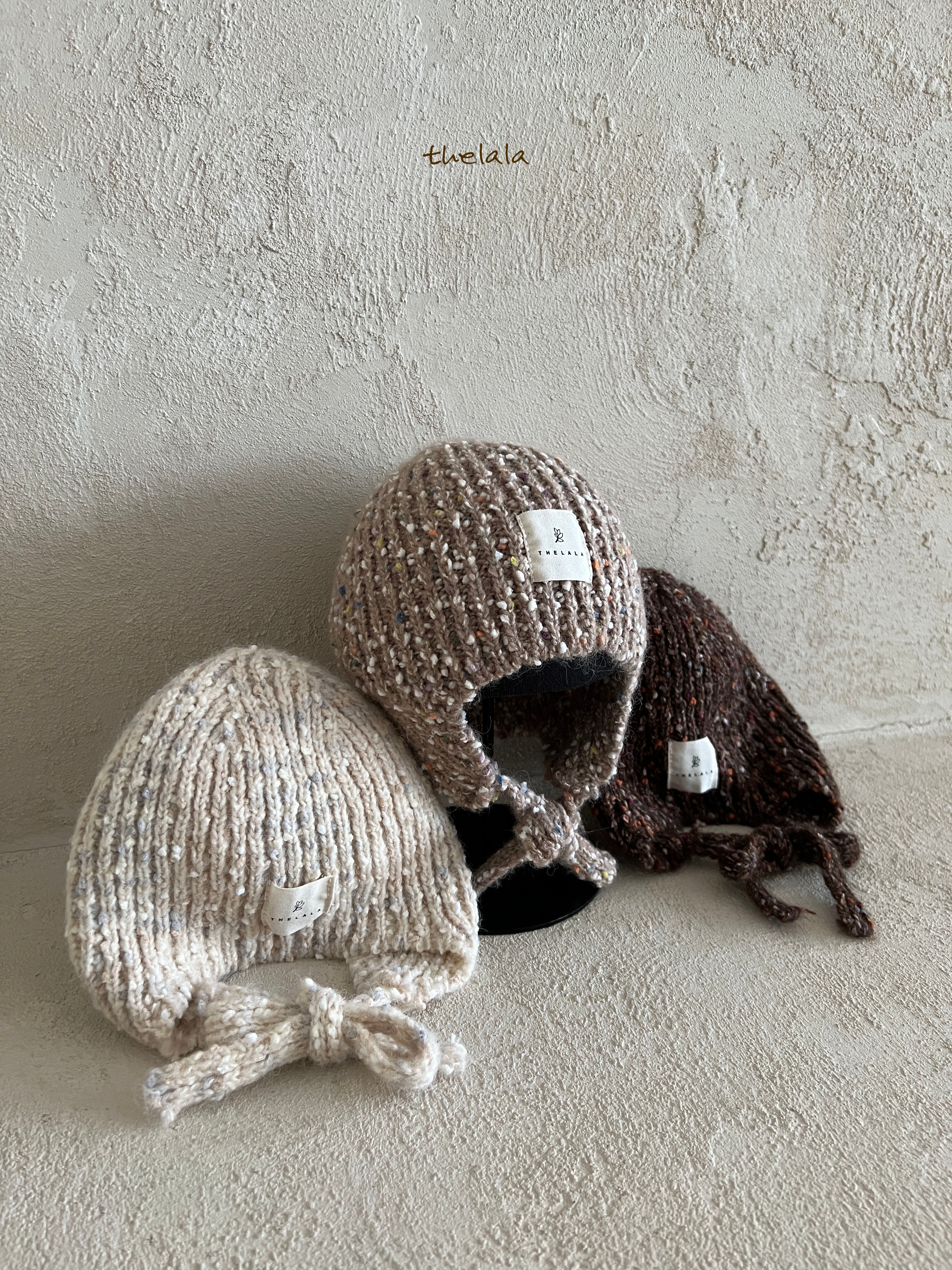 ［thelala］Mix earmuffs bonnet