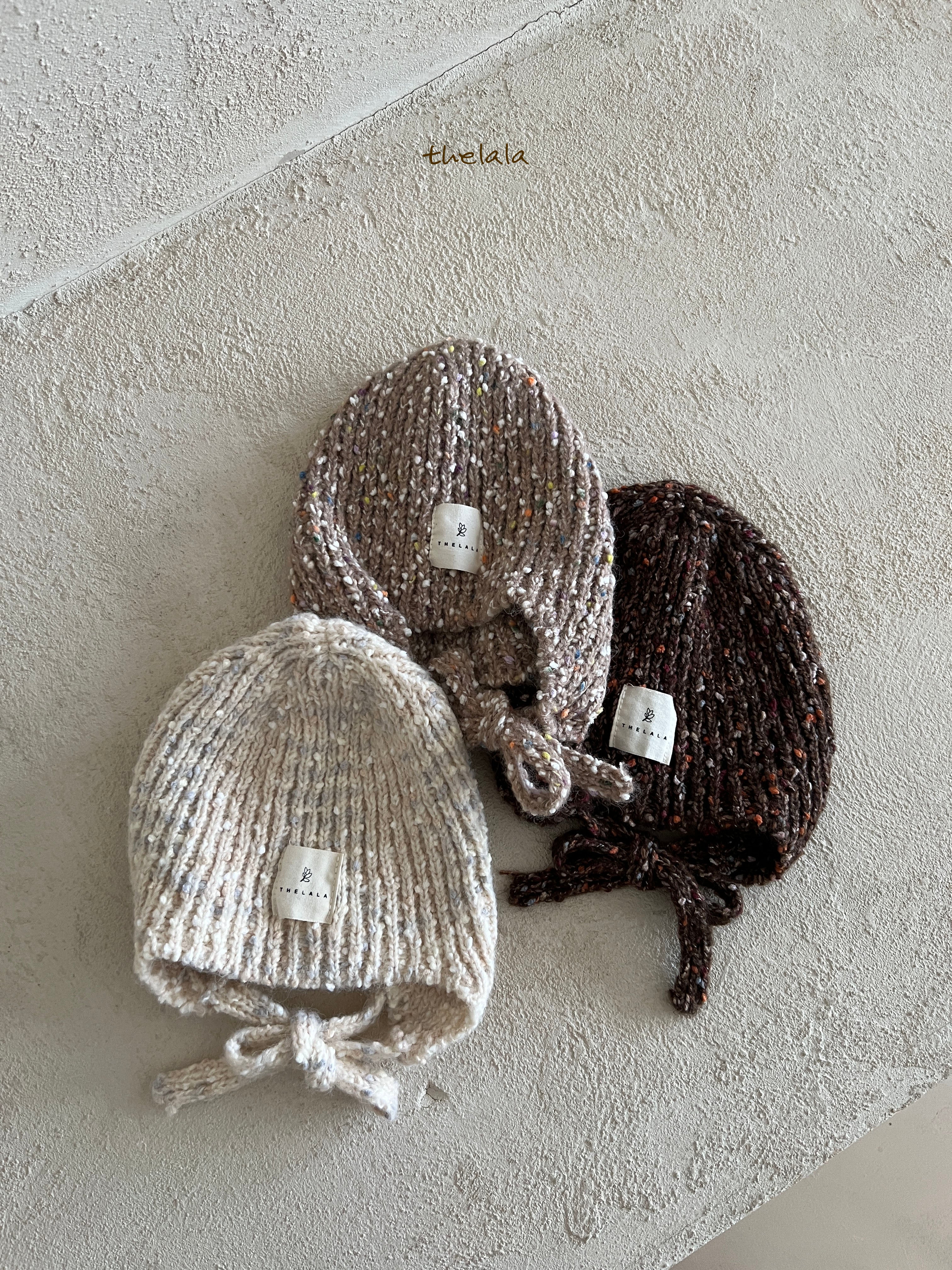 ［thelala］Mix earmuffs bonnet