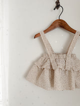 Dobby frill suspender skirt