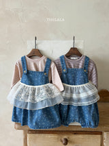 ［thelala］Multi lace apron