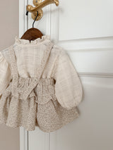 Dobby frill suspender skirt