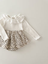 Leaf frill cancan skirt