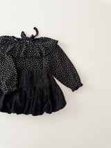 Dia flower frill collar tops