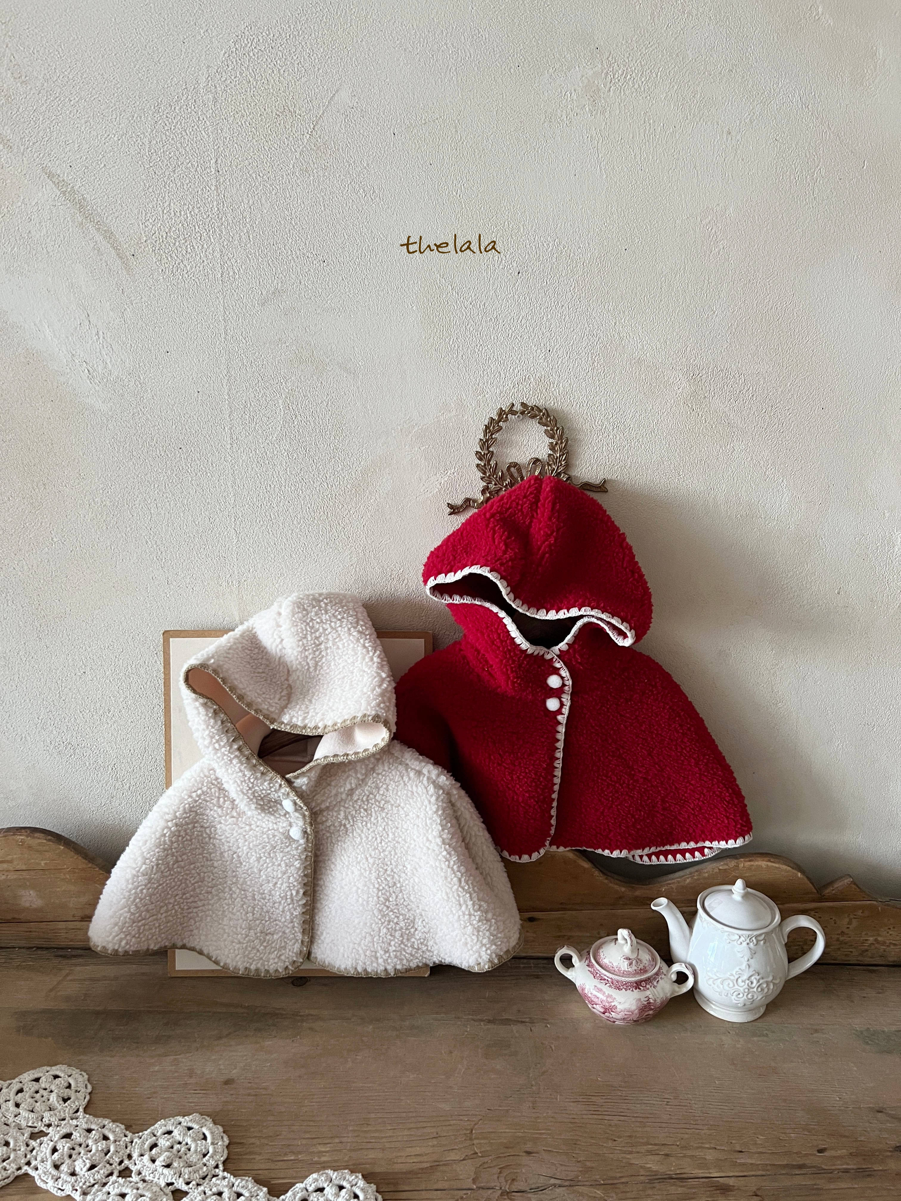 ［thelala］Fleece mant