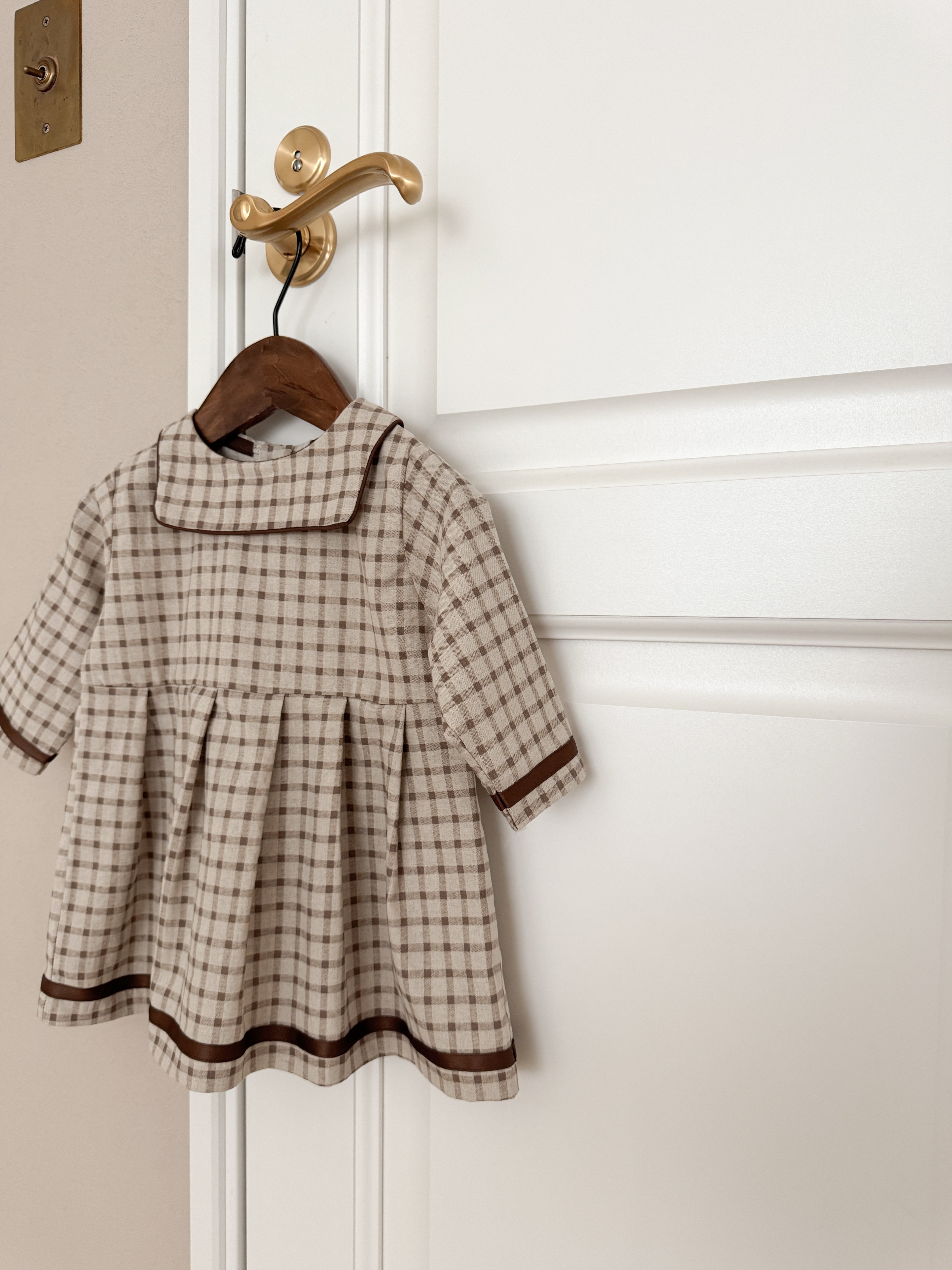 Brunette check one-piece (kids)