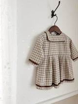 Brunette check one-piece (kids)