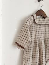 Brunette check one-piece (kids)