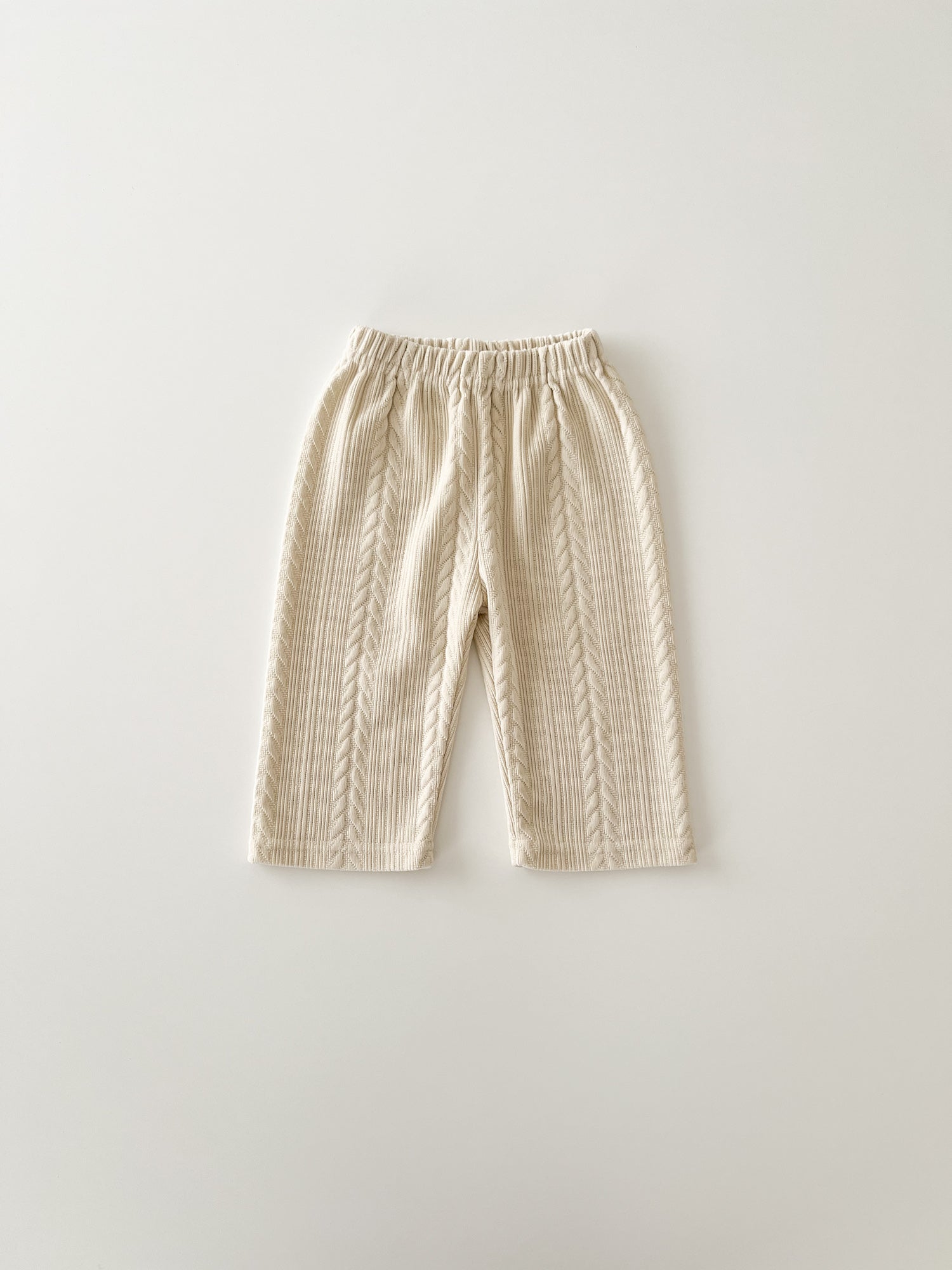 Knit cable pants