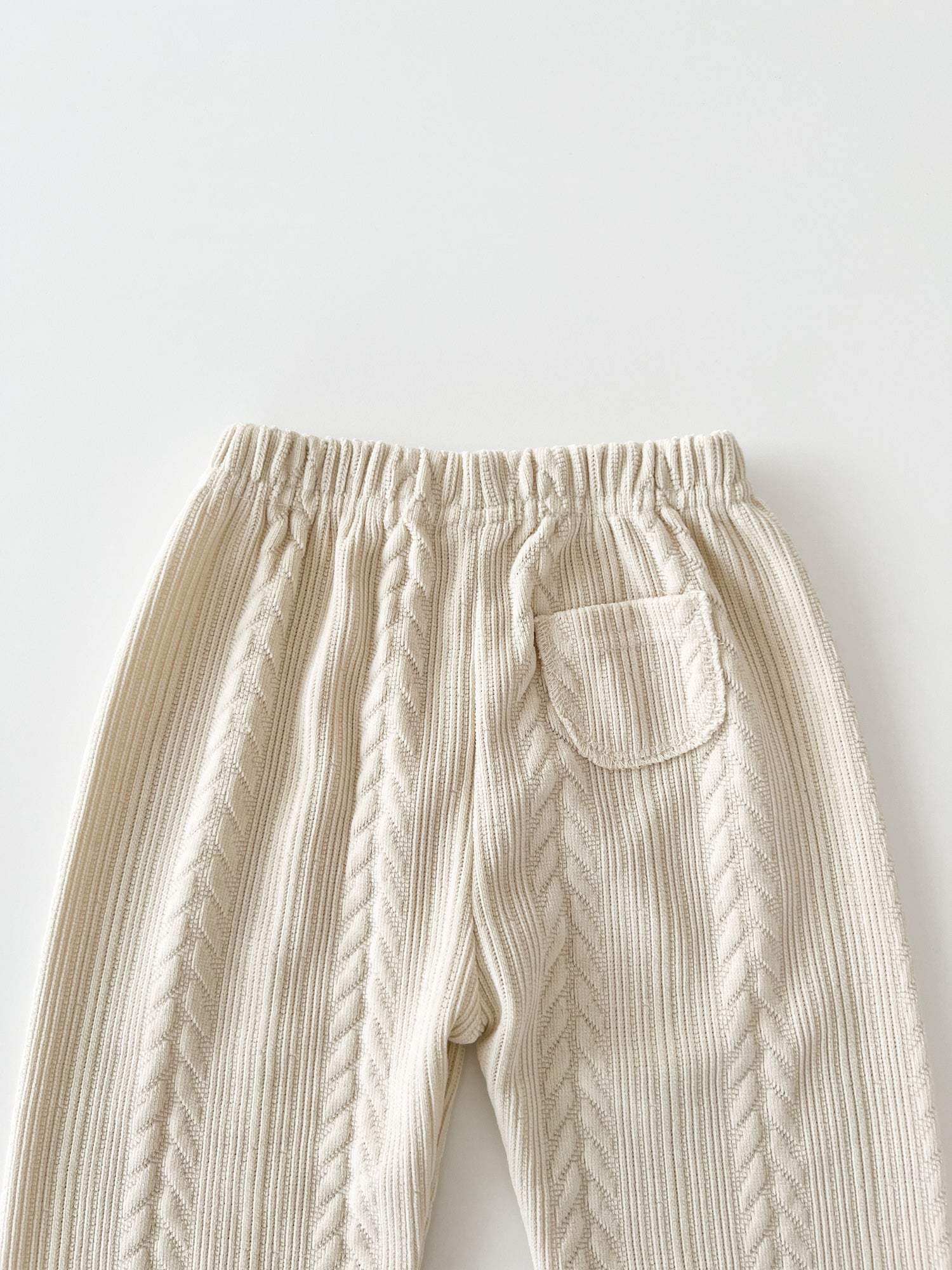 Knit cable pants