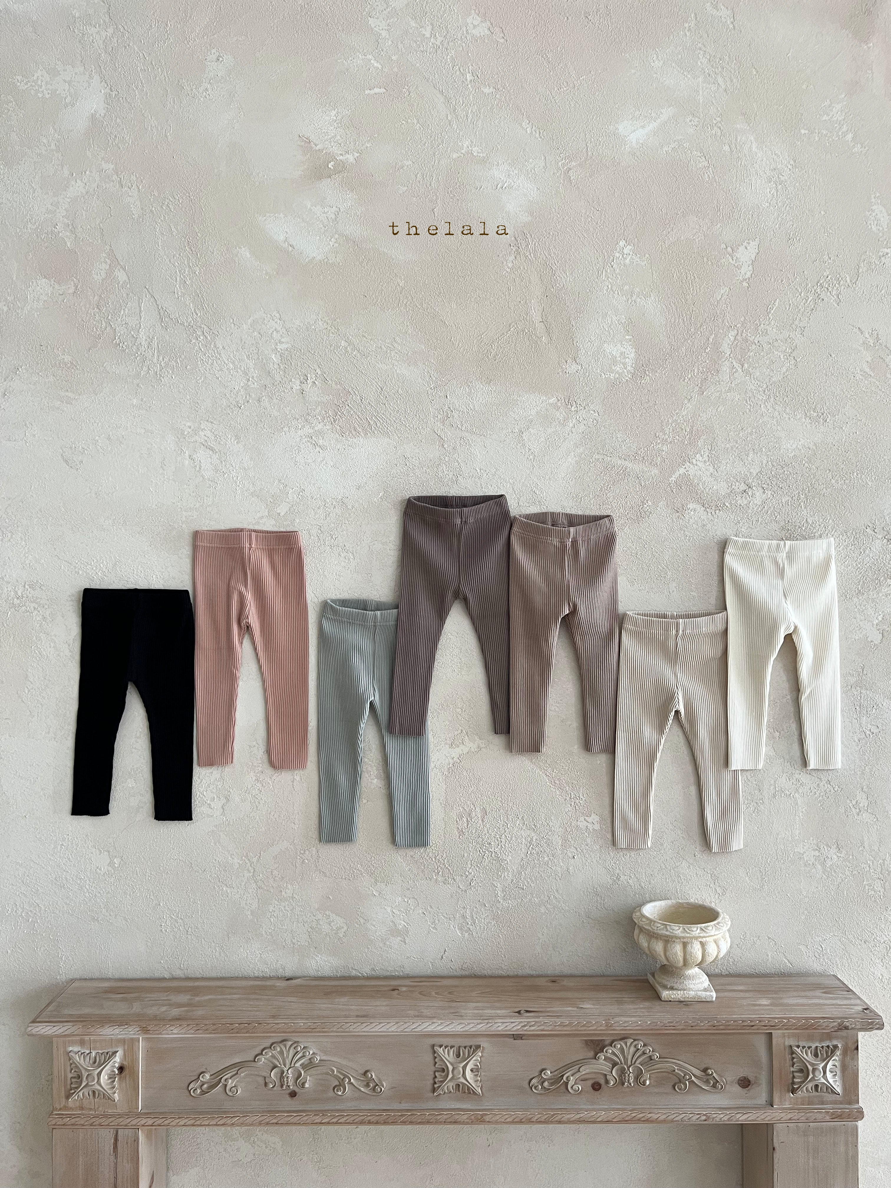 ［thelala］Daily rib leggings