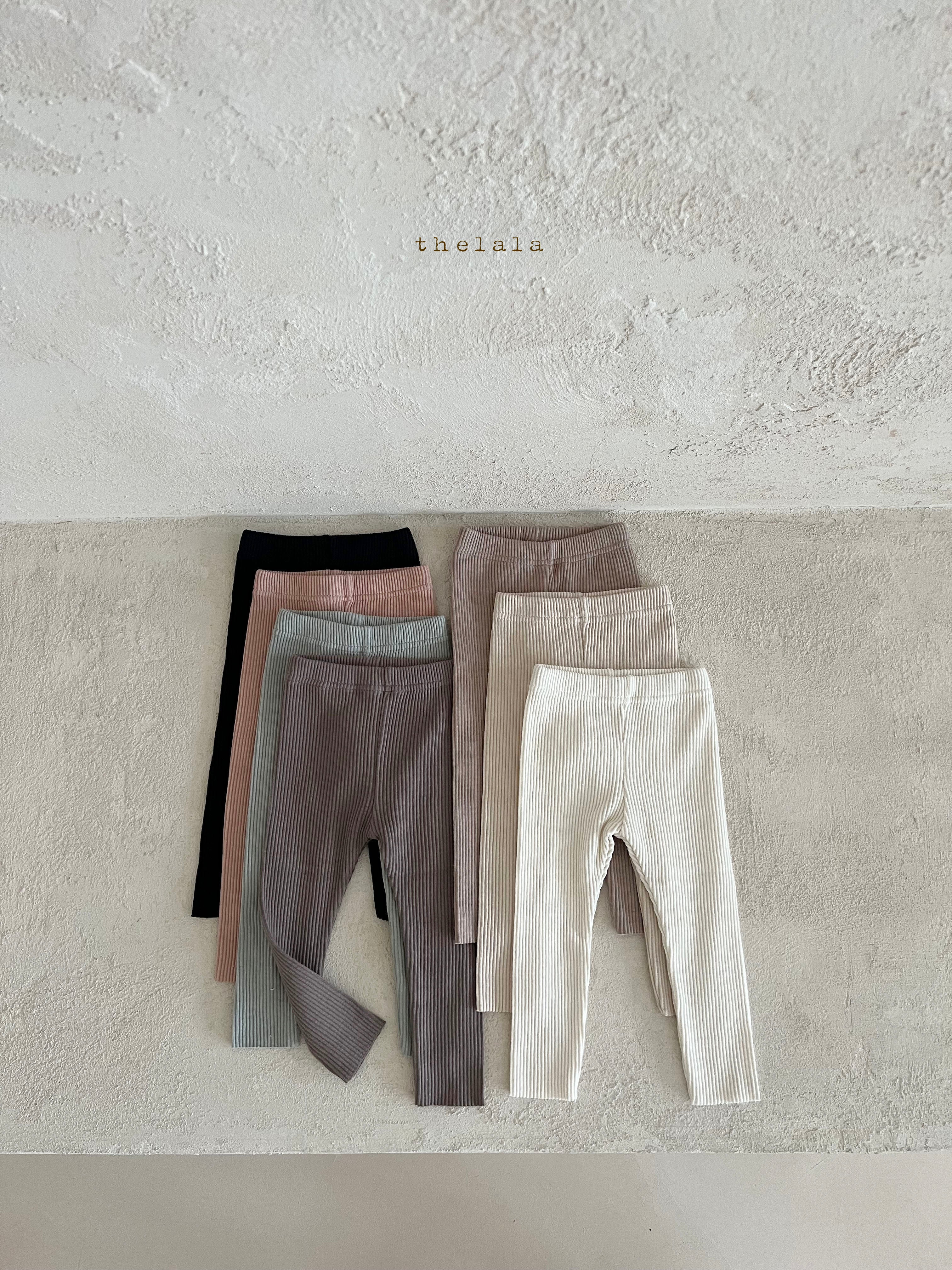 ［thelala］Daily rib leggings
