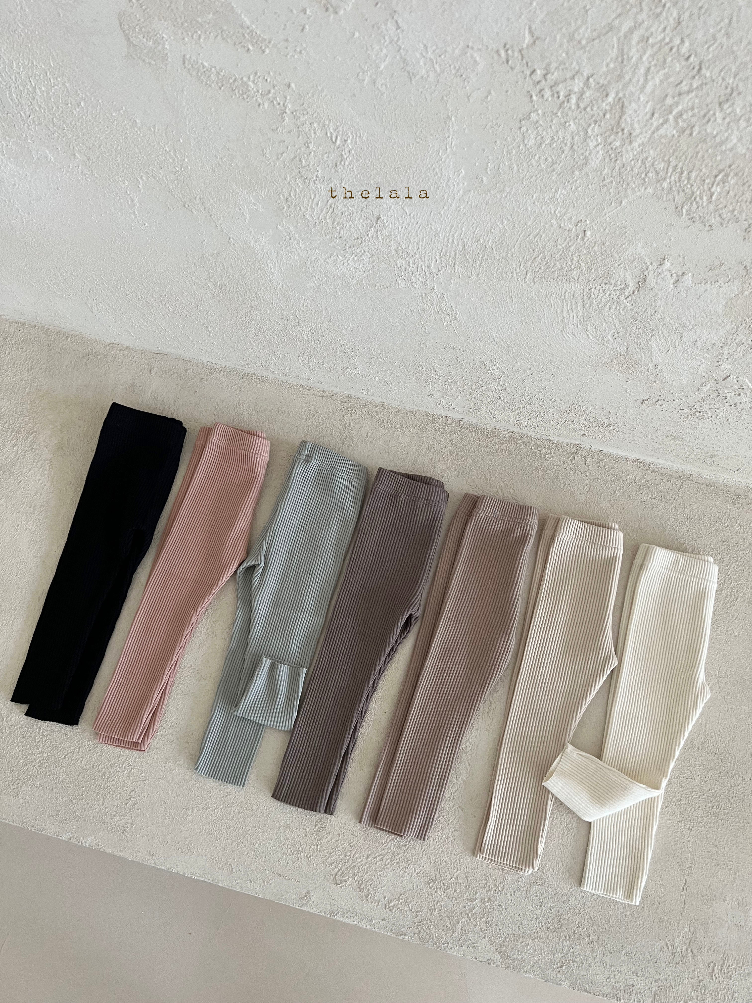 ［thelala］Daily rib leggings
