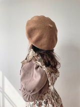 Latte wool beret