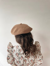 Latte wool beret