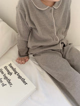 Letter collar pajamas - kids -