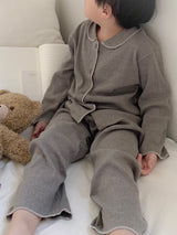 Letter collar pajamas - kids -