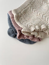 Mix frill knit bloomer