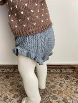 Mix frill knit bloomer