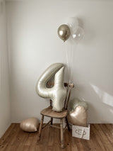 Number balloon (cafe color)