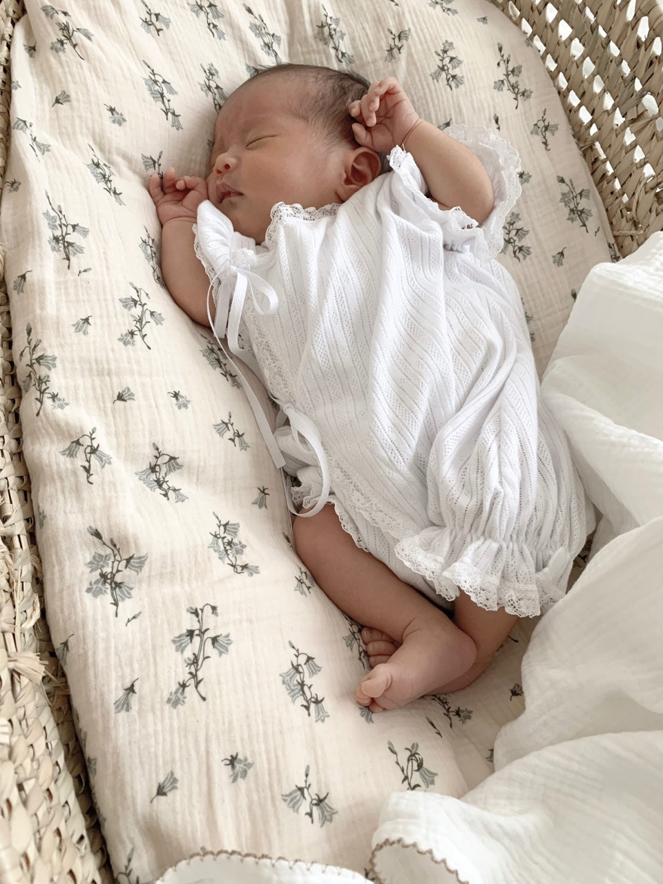 Eyelet glow rompers