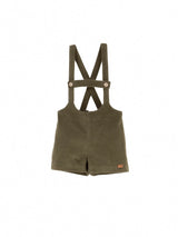 ［Popelin］Short dungarees with straps / Mod.8.5 Green