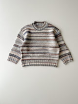 Stripe knit pullover