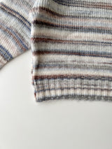 Stripe knit pullover