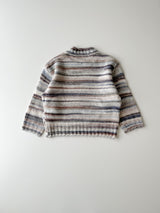 Stripe knit pullover