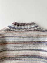 Stripe knit pullover