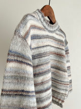 Stripe knit pullover