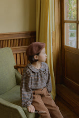 Latte wool beret