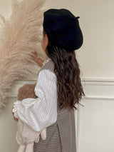 Latte wool beret