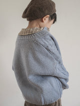 Cable knit cardigan