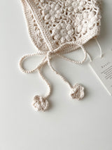 Cashmere handmade knit bonnet