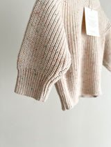 Mix knit pullover