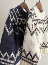 Mohair knit pullover