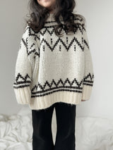 Mohair knit pullover