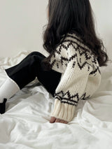 Mohair knit pullover