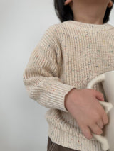 Mix knit pullover