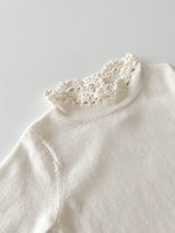 Ciel knit lace rompers