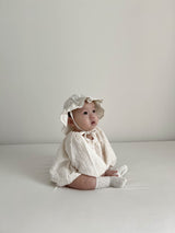 Vanilla smock rompers