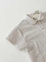 Side pocket stripe shirt