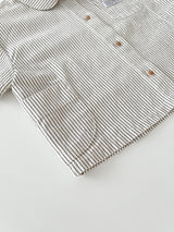 Side pocket stripe shirt