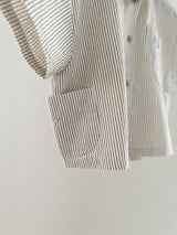 Side pocket stripe shirt