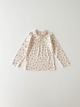 Eyelet frill tee