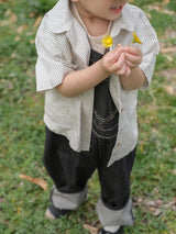 Side pocket stripe shirt