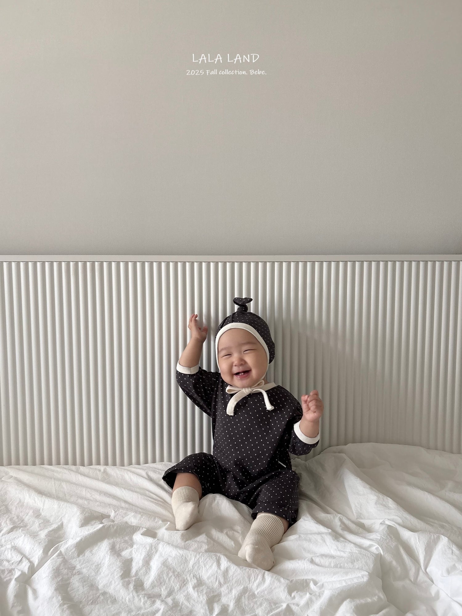 ［Lala land］Trio suit & bonnet set (baby)