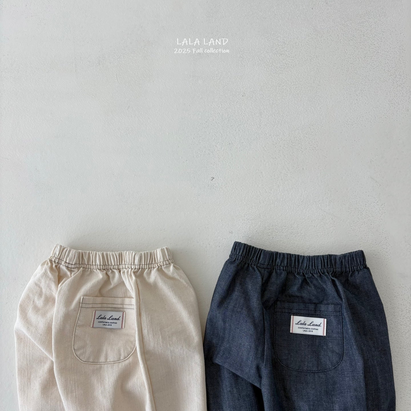 ［Lala land］New slub denim pants (kids)